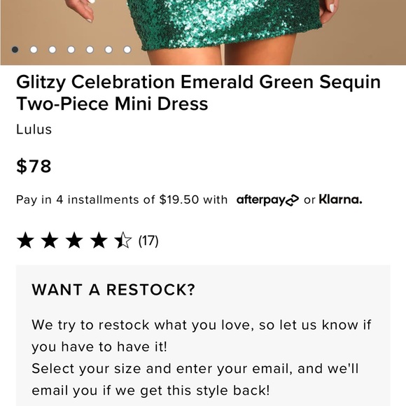 LuLus Glitzy Celebration Emerald Green Sequin Two-Piece Mini Dress | NYE - Picture 12 of 12